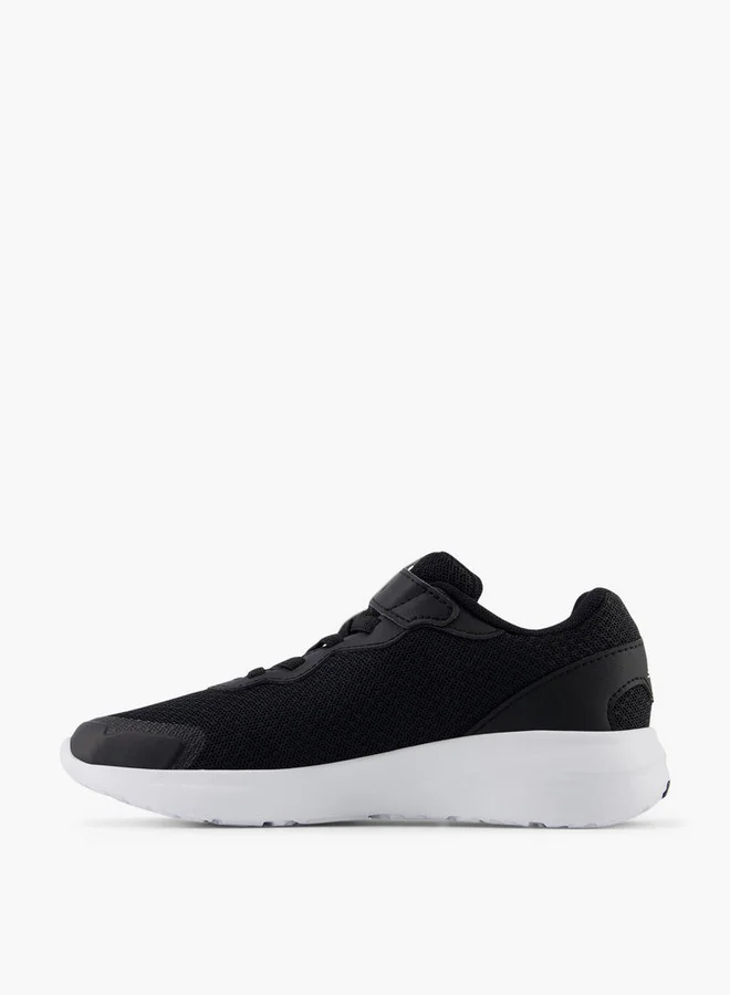 New Balance Boys' Logo Accent Sports Shoes with Hook and Loop Closure