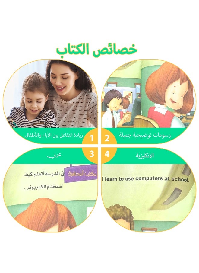 1 مجموعة من 8 كتب قصص للأطفال باللغة العربية مكونة من 16 صفحة كتب قصص للأطفال قبل النوم 8 كتب قصص مختلفة تعزيز مهارات الأطفال المعرفية المكتب، المدرسة، الرسم، الطلاب، القرطاسية، الموسم الدراسي، الأولاد، البنات، اللوازم المدرسية هدايا عيد الميلاد، عيد الشكر، رأس السنة الجديدة  - Image 4
