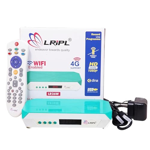 LRIPL LR26W صندوق استقبال عالي الدقة - صندوق إعداد فري ديش FTA بتقنية MPEG4 | يتطلب هوائي لمشاهدة القنوات المجانية - يعمل مع أي هوائي طبق الأصل FTA - Image 1