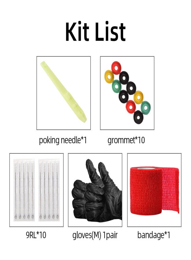 Tattoo Needles Set Disposable Tattoo Needles Gloves Grommets Includes 1RL / 3RL / 5RL / 7RL / 9RL Tattoo Tools Accessories - Image 4