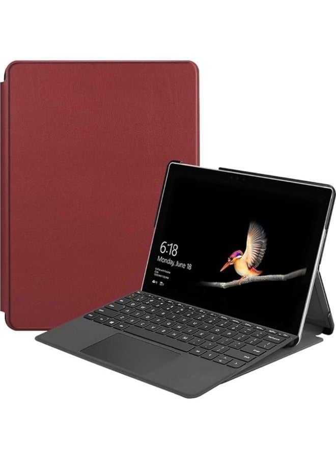 general Case Compatible with Surface Go 4 2023 /Go 3 2021 /Go 2 2020 / Go 2018, Slim Fit Leather Smart Case Cover with Pencel Holder - Image 2