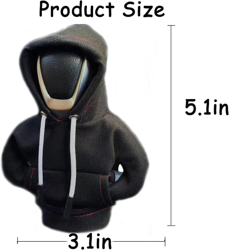 Car Shift Knob Hoodies Cover, 2023 Newest Car Universal Gear Shift Knob Cover, Fashionable Hooded Shirt, Trendy Hoodies For Car Shifter, Fashionable Automotive Interior Accessories - Image 2