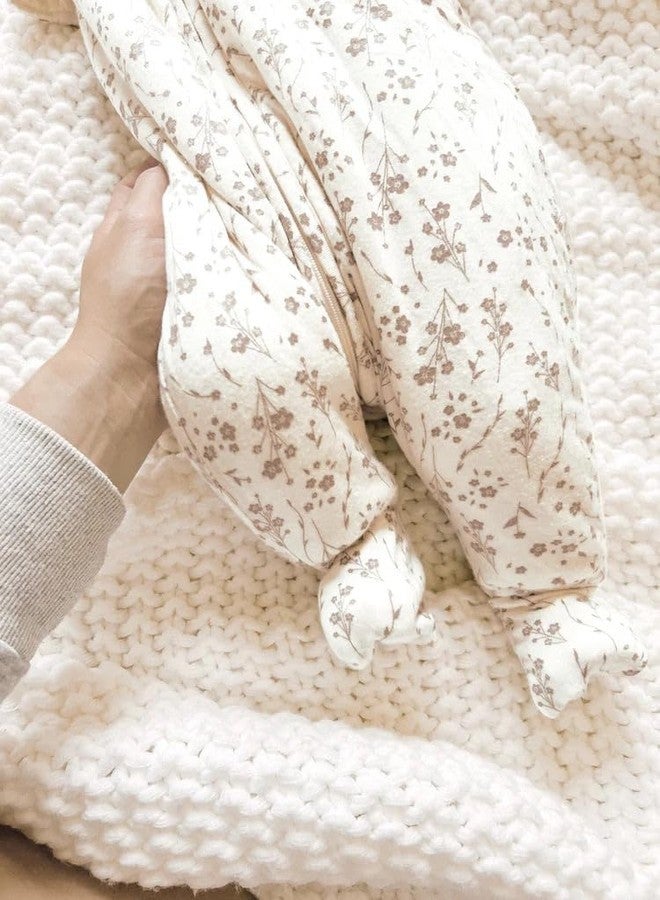 GUNAMUNA Footie Sleep Bag - Walkable Wearable Blanket with DIAPER-ZiP, Convertible Foot Cuffs, Anti-Slip Grips, 2.5 TOG, Sage, 12-18 Months - Image 5