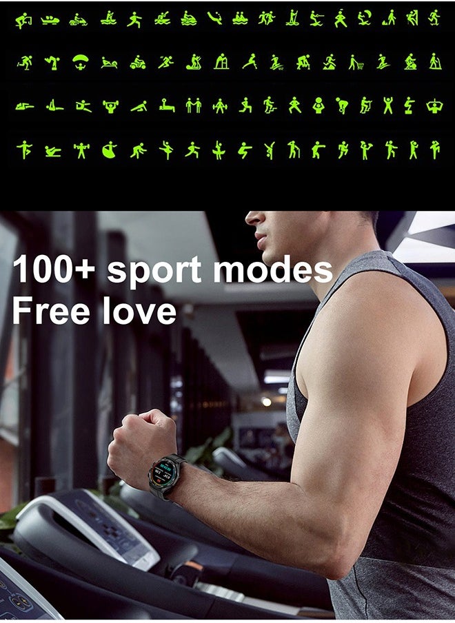 Smart Watch for Men 1.55" Full Touch Screen with Bluetooth Call Voice Chat with Heart Rate Sleep Monitoring Activity Tracker IP67 Waterproof Fitness Tracker for Android iOS.