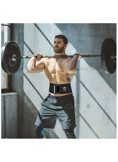 ABJ AABJ Self-Locking Weight Lifting Belt- Elite Self-Locking Gym Belt - Premium Support for Functional Fitness, Weightlifting, and Olympic Training - Adjustable and Secure  - Image 3