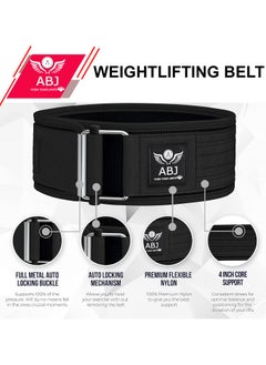 ABJ AABJ Self-Locking Weight Lifting Belt- Elite Self-Locking Gym Belt - Premium Support for Functional Fitness, Weightlifting, and Olympic Training - Adjustable and Secure  - Image 2