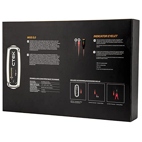 CTEK 40-359 MXS 5.0 Fully Automatic 4.3 amp Battery Charger and Care Kit 12V - Image 5
