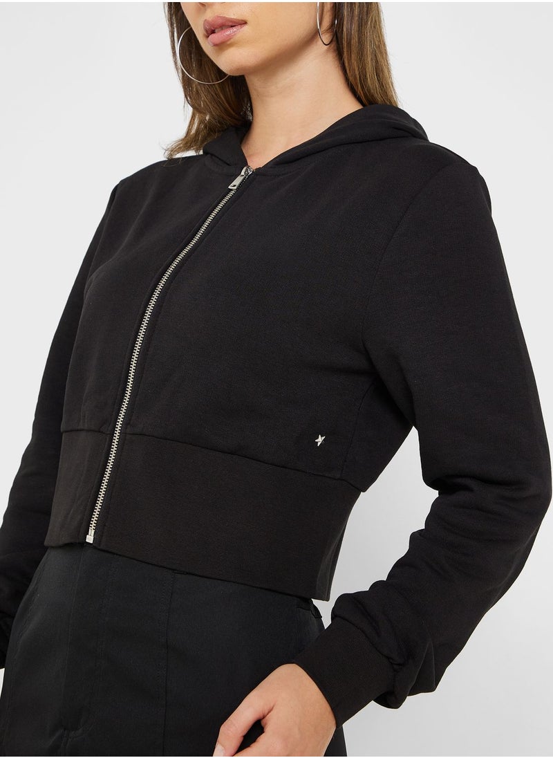 ONLY - Zip Through Hoodie - Image 1