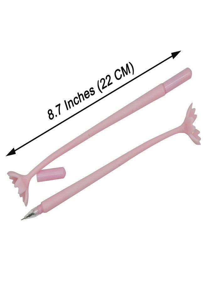 Maydahui 12PCS Cherry Blossom Gel Pen Romantic Flower Pen Soft Silicone Black Ink for School Women Students Party - Image 2