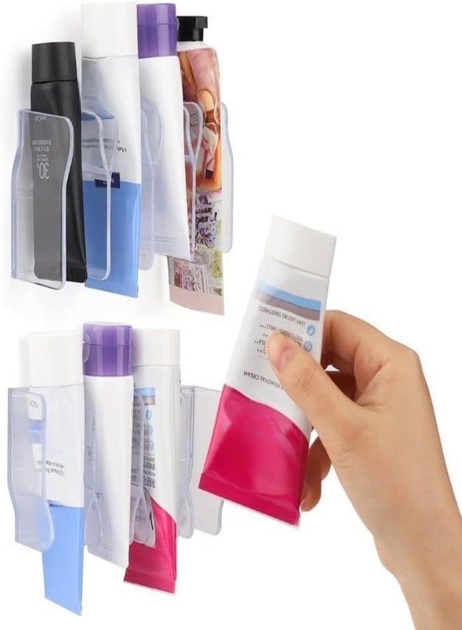 HEONAY Wall Mounted Skin Care Caddy | Bathroom Organizer Shelf with Adhesive Mount Storage Rack for Cosmetics, Toiletries, Face Wash, Lotions & Makeup Essentials (Pack Of 1) - Image 5