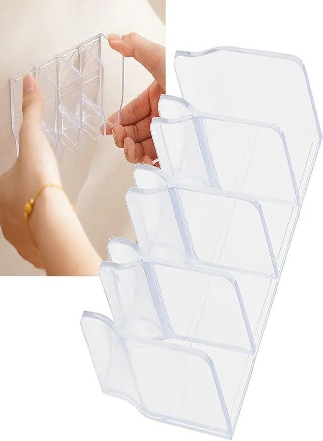 HEONAY Wall Mounted Skin Care Caddy | Bathroom Organizer Shelf with Adhesive Mount Storage Rack for Cosmetics, Toiletries, Face Wash, Lotions & Makeup Essentials (Pack Of 1) - Image 1