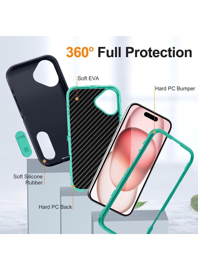 S-TOP Case For iPhone 16 Plus Defender Gen2 Rugged PC + Silicone Phone Case with Holder - Image 4