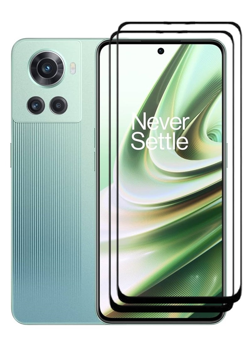 AINA 2 Pieces Tempered Glass Screen Protector 5D Designed For OnePlus 10R Full Glue Edge to Edge Full Screen Coverage And Bubble Free - Image 1