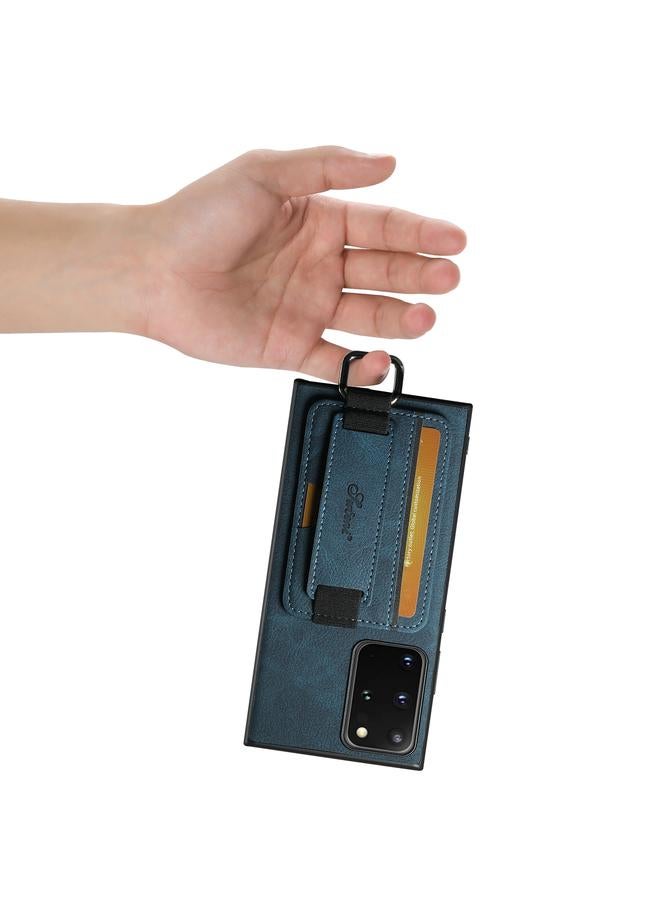 Suteni Case For Samsung Galaxy Note20 Ultra 5G H13 Litchi Leather Wrist Strap Wallet Back Phone Case - Image 5