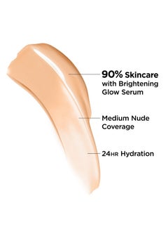 IT COSMETICS Cc+ Nude Glow Lightweight Foundation + Glow Serum With Spf 40 With Niacinamide Hyaluronic Acid & Green Tea Extract Neutral Medium 1.08 Fl Oz  - Image 4