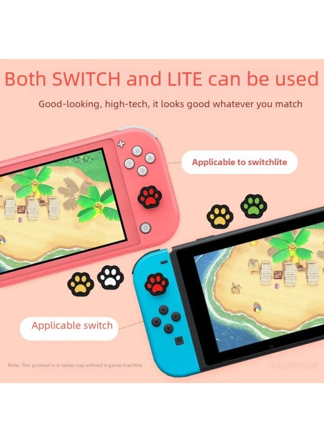 Nintendo Switch/lite/oled Cat Paw Joystick Cap Ns Button Protective Cap Switch Silicone Joystick-Product Color:Black And White  - Image 4