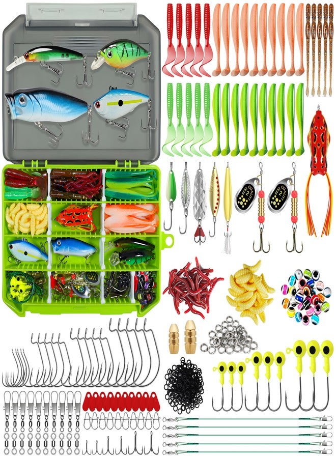 TRUSCEND Widely Used Fishing Lures & Tackle Kit Worth Every Penny, Selected Fishing Kit for Freshwater Saltwater, Economic/Giftable/Premium Fishing Gear Set Available, Starter Accessories for Family - Image 1