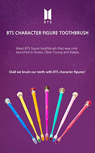 BTS [BTS Official Merchandise] Fans Gift - K-Pop Idols Goods - BTS Character Figure Toothbrush with Convenient Magnetic Holder (Suga) - Image 4