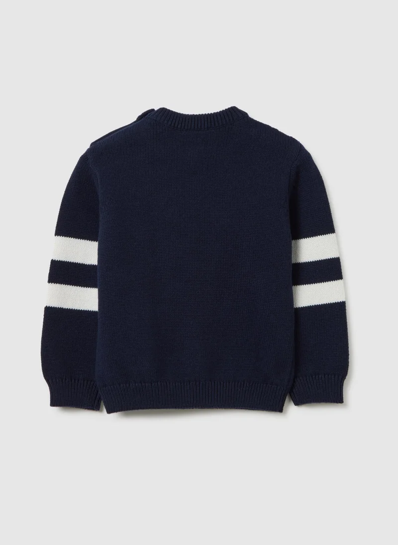 او في اس CHILDREN'S MULTICOLOUR REGULAR FIT PURE COTTON SWEATER