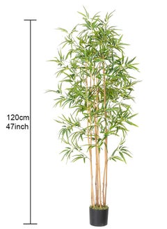 Zvezvia Bamboo Artificial Tree, Faux Bamboo Plant, Real Touch Technology, Artificial Plant with 7 Trunks, Ideal for Home Office Indoor Decoration  - Image 2