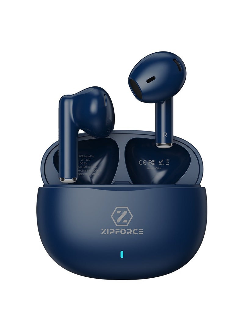 ZIPFORCE True Wireless Earbuds, In-Ear Bluetooth 5.3 Headphones 4-Mics ENC Clear Call, Bluetooth Earbuds Touch Control, IPX6 Waterproof TWS, Light-Weight Earphones - Image 1