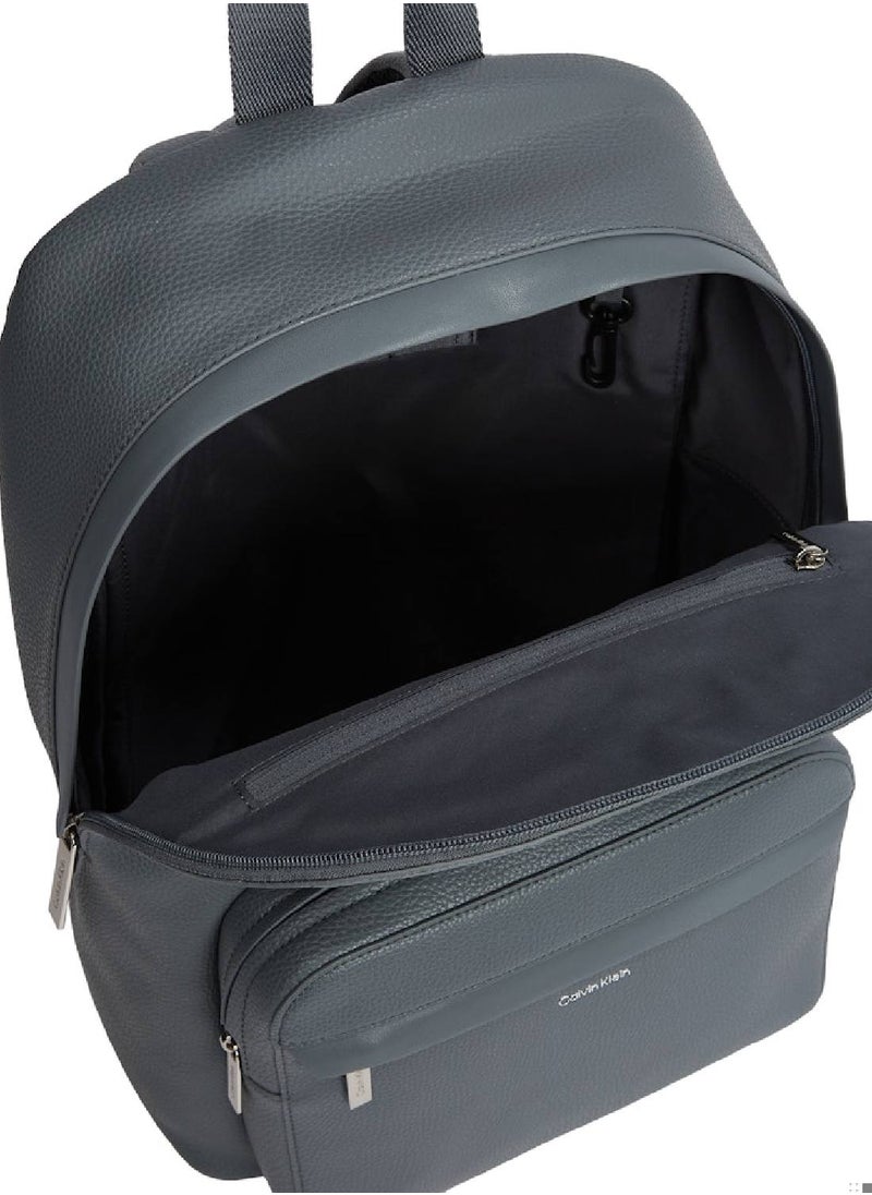 CALVIN KLEIN - Men's Laptop Backpack - Polyester Blend, Grey - Image 1