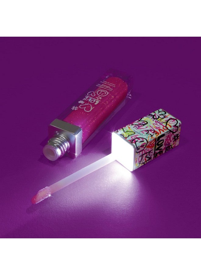 3C4G It's Lit! Light Up Lip Gloss Duo - Glitter Lip Gloss for Kids with Up Lid & Wand - 2 Pack Kids Lip Gloss Set - Strawberry Flavored Lip Gloss for Girls 8-10-12-14 by Make It Real - Image 4