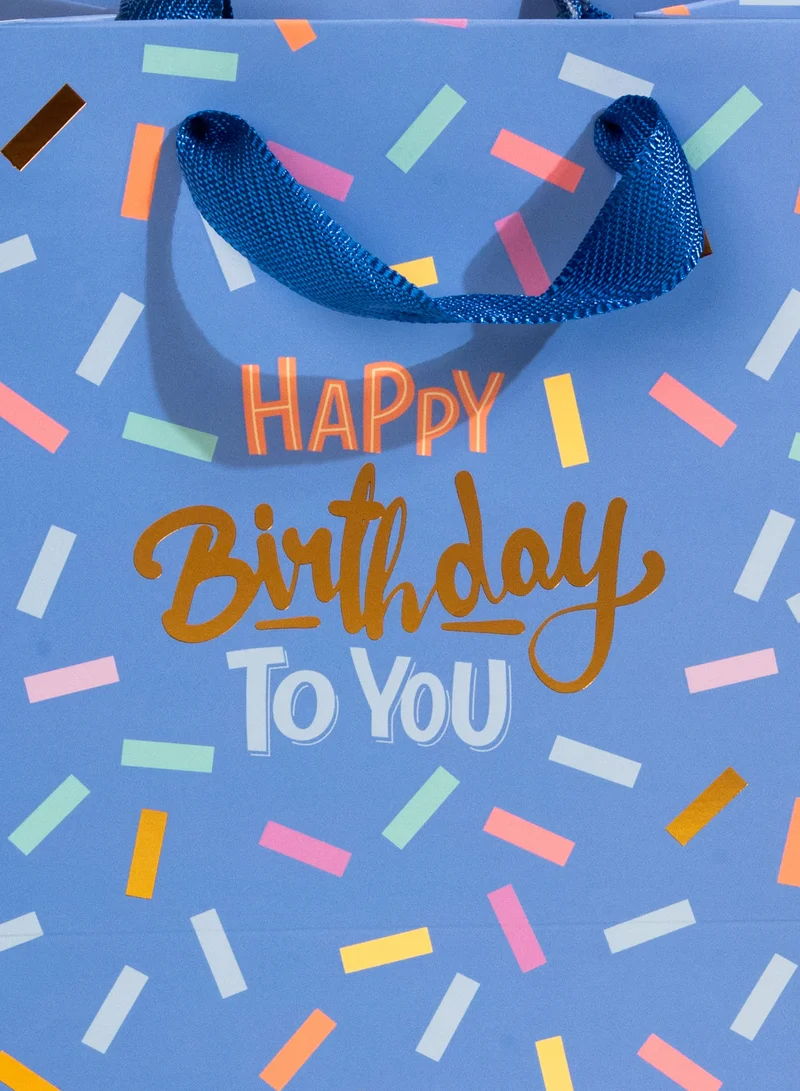 Share the Love Birthday, Blue, Medium Gift Bag