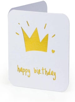 YM Sketch Greeting Card Blank - Birthday Crown | Round Edge Square 6.5 x6.5 cm| Luxury Gold Foil Emboss on White - pzsku/ZB1DDA8E9A9E701127171Z/45/_/1718141462/ccf76296-a1f9-4371-a321-4e6b1728e66e