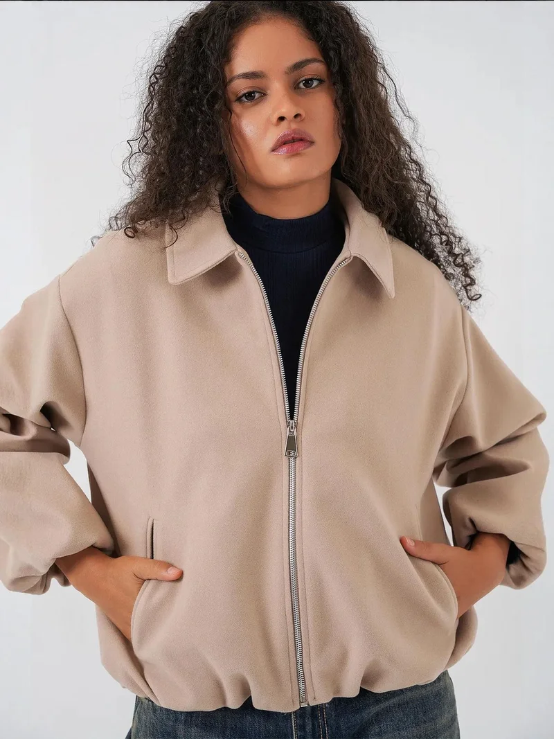 BIG DART BDART Zippered Bomber Jacket with Pockets