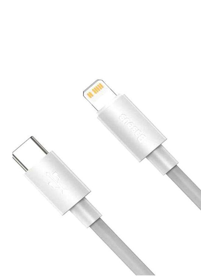 NIBEMINENT - (2PCS/Set) USB C to Lightning Cable-Fast Charging, 1.5 Meter Power Delivery iPhone Cable 20W Compatible for 13/12/11/X/XR/XS Max White - Image 1