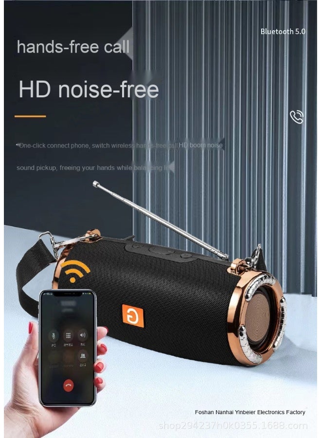 Wireless Bluetooth Speaker High-power Outdoor Portable Car Mini Subwoofer Home Desktop Radio Speaker - Image 2