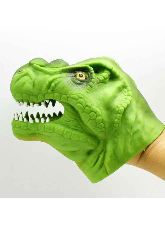 الدمى اليدوية الديناصور الممتدة - ألعاب T-Rex الواقعية ، الخضراء ، رائعة للأطفال في الأعمار 3 + ، رواية القصص ، حفلة الدمى الديناصور ، الفصول الدراسية ، وقت الحمام ، الداخلي والخارج - Image 3