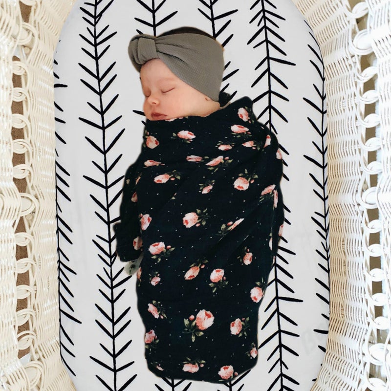 🧸 ملاءات سرير مهد للحماية قطعتان مقاس مناسب أبيض - Image 3