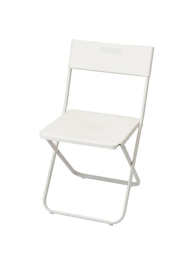 Zaboon Chair, outdoor, foldable white - Image 1