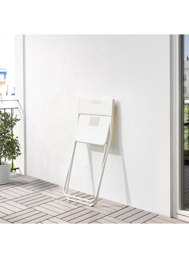 Zaboon Chair, outdoor, foldable white - Image 3