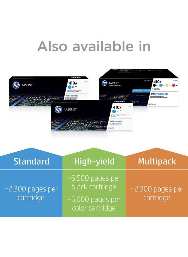 HP طقم خرطوشات حبر ليزر 410A من 3 قطع سماوي / أرجواني / أصفر - Image 3