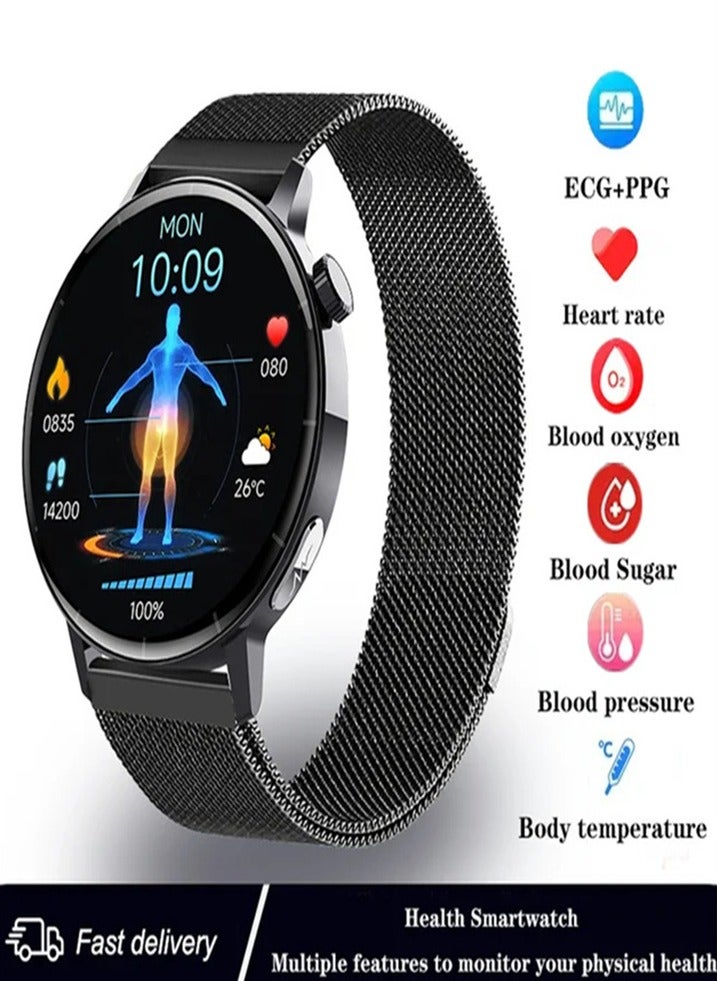 Beauenty Smart Watch Ecg And Ppg Bluetooth Calling, Non-Invasive, Blood Glucose Monitor, Uric Acid And Monitor, Android, Ios - Image 2
