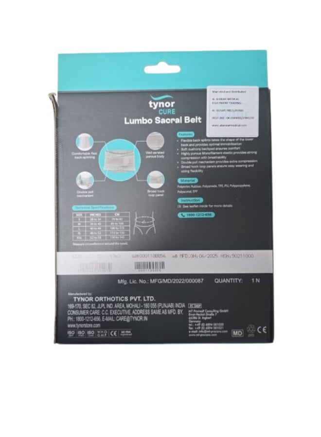 Tynor Small Lumbo-Sacral Belt (model A05) - Image 2