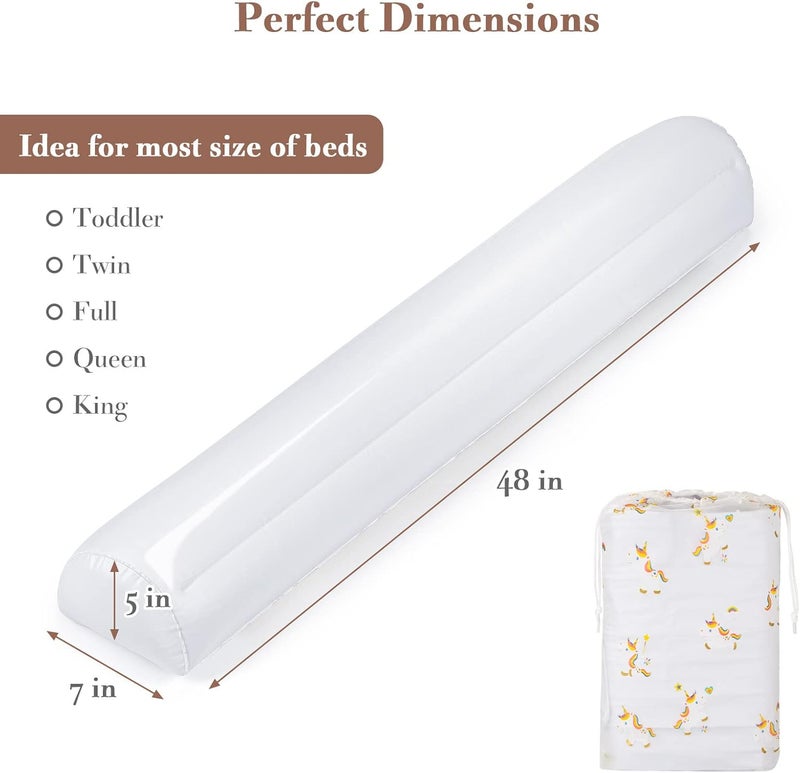 Rewondah 2Pack Travel Bed Rails for Toddlers  Inflatable Bed Rails Blow up Bed Rails for Kids  Toddler Bed Guard Rail for Full Queen King Size Beds  Portable Bed Rail for Home Hotel Travel - Image 3