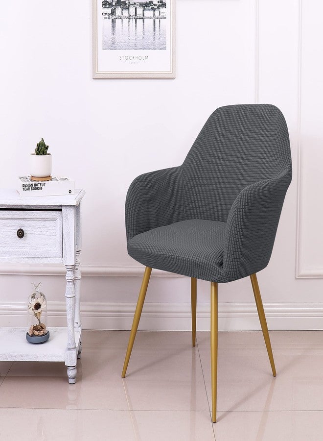 Yonus Dining Room Chair Slipcovers Parsons Chair Covers Sets Armchair Covers Removable Chair Protector Cover Seat Slipcovers for Living Room (1, Grey) - Image 2