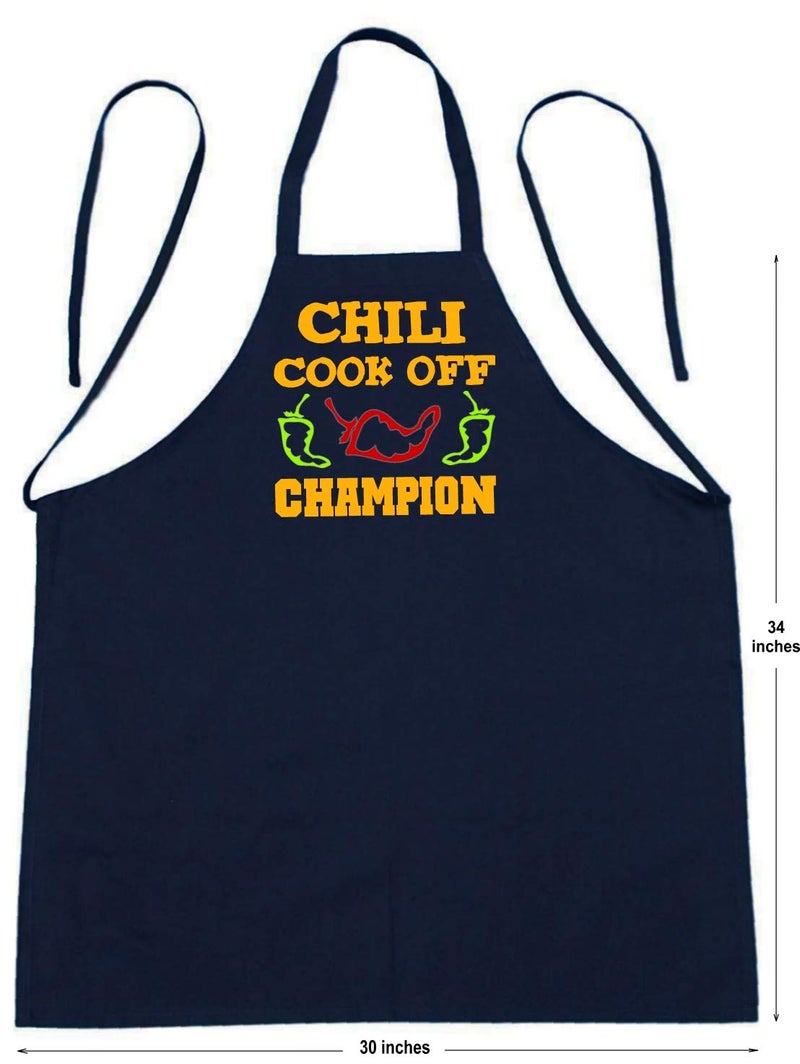 CoolAprons Chili Cook Off Champion Black Apron, Chili Contest Apron, Chili Competition Prize, Cook Off Trophy - Image 3