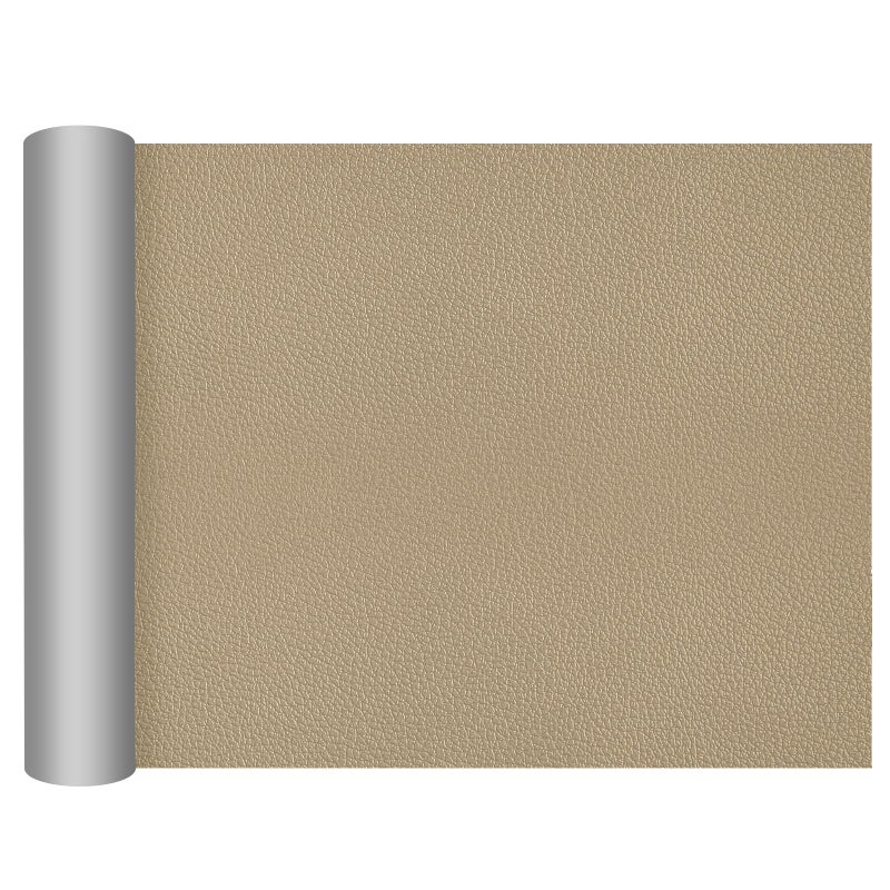 DXBULL Large Leather Repair Patch 173x787 inch Repair Tape SelfAdhesive for Furniture Sofas Car Seats Chair Couches Handbags Jackets Decorative Home Hotel Wall Khaki - Image 2
