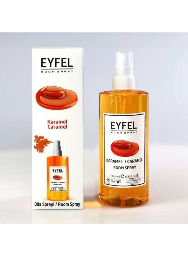 Eyfel Caramel Room Spray, 400ml, Sweet Fragrance Air Freshener