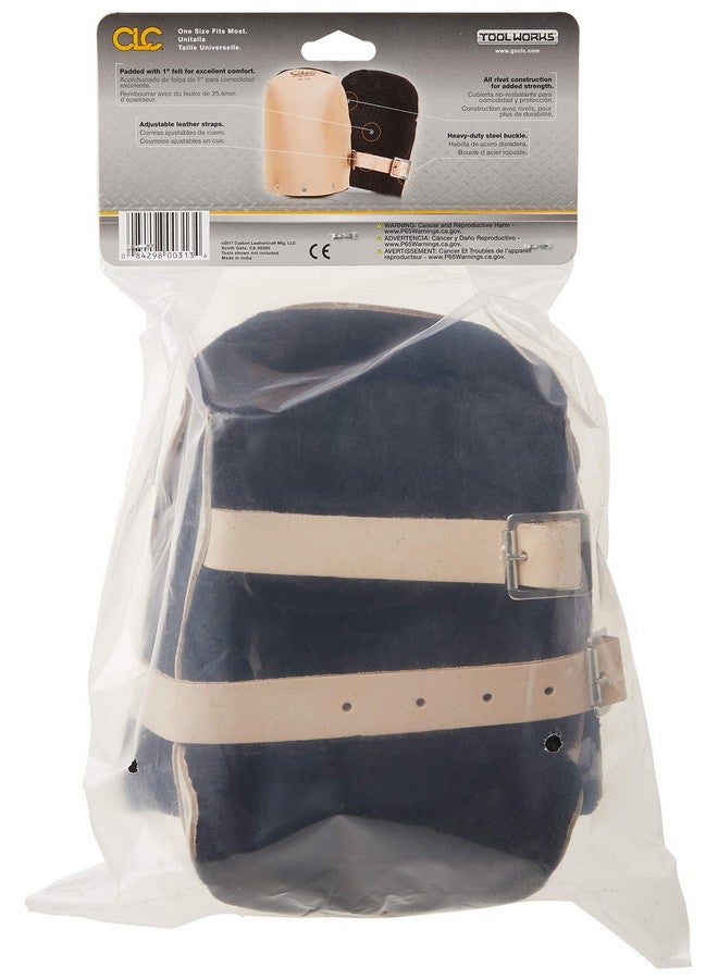 Custom Leathercraft CLC Custom Leathercraft 313 Heavy Duty Leather Kneepads, Double Thick Lining, Tan - Image 2