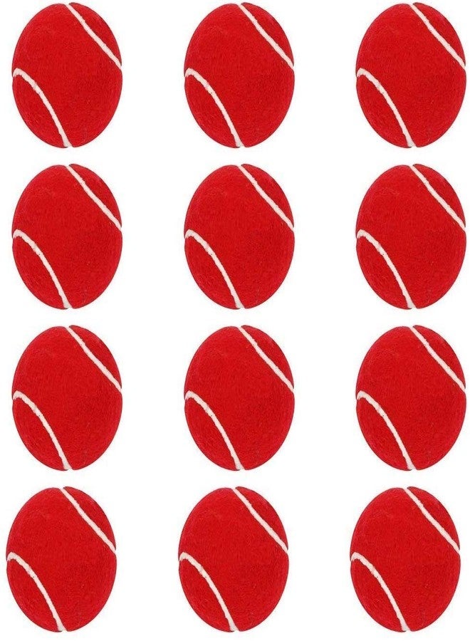 AMIFIT Light Weight Tennis Ball | Perfect for Recreational Sports, Cricket and Kids, Pack of 12 (Red) - Image 1