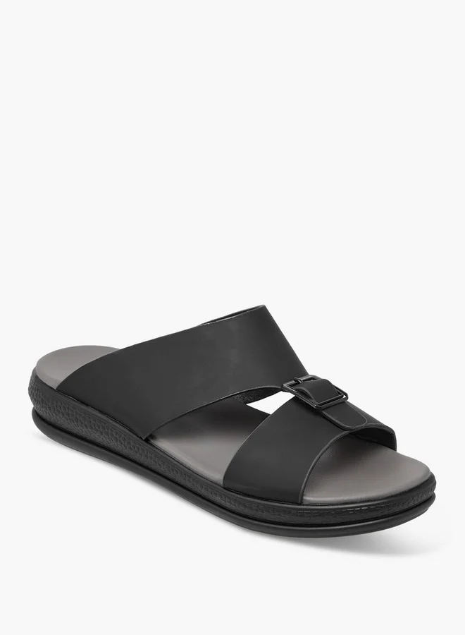 ال بي ال من شو اكسبرس Men Buckle Accent Slip-On Sandals