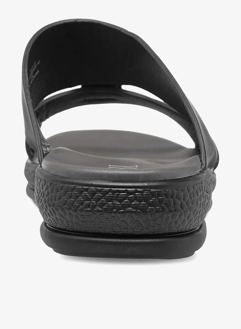LBL by Shoexpress BLACK Men Buckle Accent Slip-On Sandals for Men | Best Price UAE