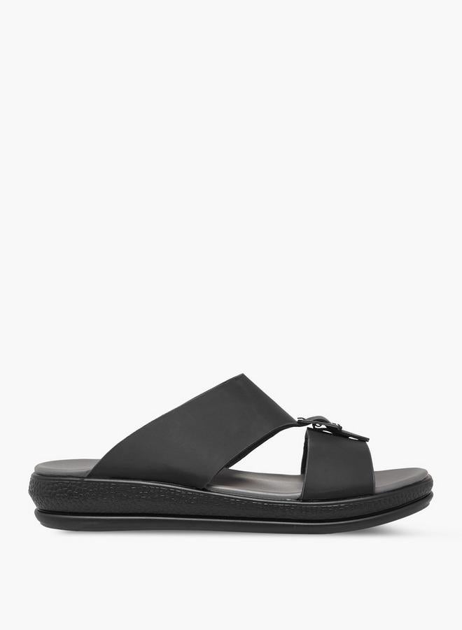 LBL by Shoexpress Buckle Accent Slip-On Sandals - Image 3