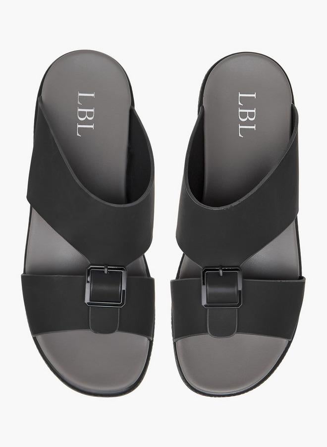LBL by Shoexpress Buckle Accent Slip-On Sandals - Image 1